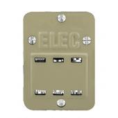  PLAQUETTE ALU 25X35 MM ESTAMPE 