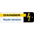  PLAQUE PVC 200 X 60MM, DANGER 