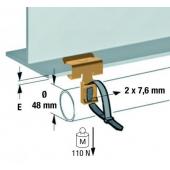  Attache bord de tle, capacit 