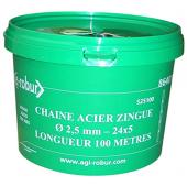  CHAINE ACIER ZINGUE SOUDEE, DI 