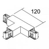  Connexion en T, Terre  droite 