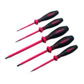  Lot de 5 tournevis �lectricien 