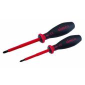  Lot de 2 tournevis � profil co 