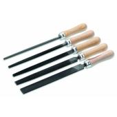  Lot  de 5 limes m�tal L= 200mm 