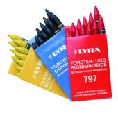  Craie de marquage ROUGE hexago 