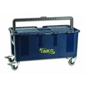  LOT DE 4 ROULETTES/2 FREINEES 