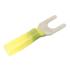  ZFT4-6 Jaune M4 Cosse Fourche 