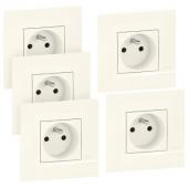  Lot de 5 prises de courant ave 