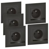  Lot de 5 prises de courant ave 