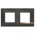  Plaque Altge Mezzo 2 postes N 