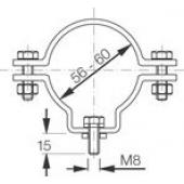 Paire de colliers de fixation 