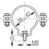  Paire de colliers de fixation 