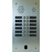  Plaque Audio Alu 2R 12Bp 2Voic 