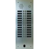  Plaque Audio Alu 2R 24Bp 2Voic 