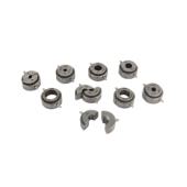  Lot 9 galets p/t�te serrage po 