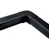  Coude plat 90� 80mm blk 