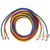  "Flexible 3P+vanne B/J/R 1/4"" 