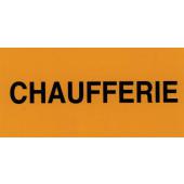  "Etiquette ""chaufferie""" 