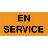  "Etiquette rigide ""en service 