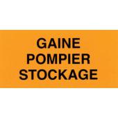  "Etiquette rigide ""gaine pomp 