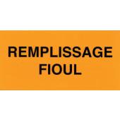  "Etiquette rigide ""remplissag 