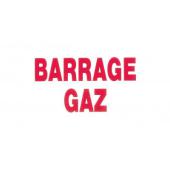  "Etiquette rigide ""barrage ga 