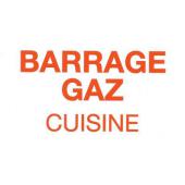  "Etiquette rigide ""barrage ga 