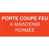  "Etiquette rigide ""coupe feu 