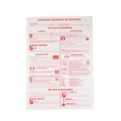  "Etiquette rigide ""consigne i 