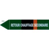  "Etiquette ""retour chauffage 