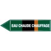  "Etiquette ""eau chaude chauff 