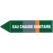  "Etiquette ""eau chaude sanita 