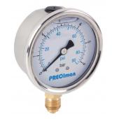  Vacuom�tre glyc inox vert D100 