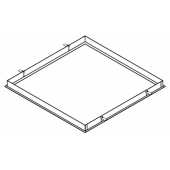  Dalle carre Cadre encastr Bl 