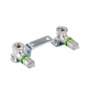  Support mural de 2 appliques 2 