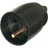  Fiche femelle 16A 2P+T noir 