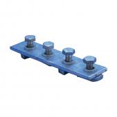  Support plat  quatre trous, A 