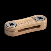  Attache CC, ruban plat, bronze 