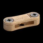  Attache CC, ruban plat, bronze 