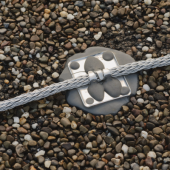  Serre-c�ble adh�sif forg�, alu 