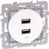  SQUARE chargeur dble USB A 5,5 