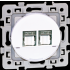  SQUARE DBLE Blindes RJ45 CAT6 