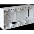  SQUARE cadre saillie 2 postes 