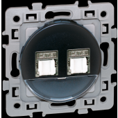  SQUARE DBLE Blindes RJ45 CAT6 