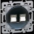  SQUARE DBLE Blindes RJ45 CAT6 