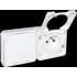  OXXO dble PC 2P+T IP55 BLANC 