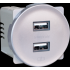  COMETE Dble USB A SILVER 