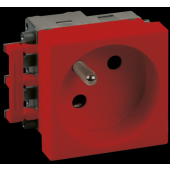  Prise 2P+T  rouge complte 