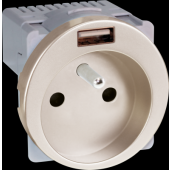  COMETE PC  2P+T + USB A TITANE 