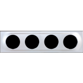  COMETE Plaque 4 postes SILVER 